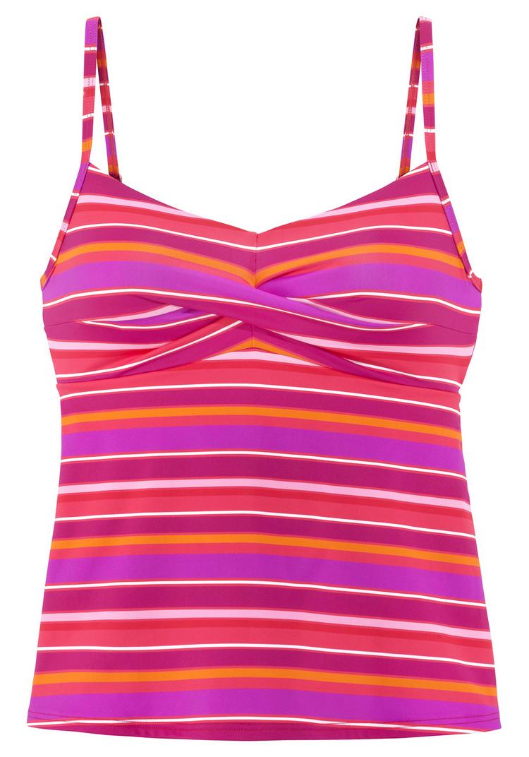 S.OLIVER S.OLIVER B&uuml;gel-Tankini-Top Bikini Oberteil Damen - pink bedruckt - 0 | SportScheck