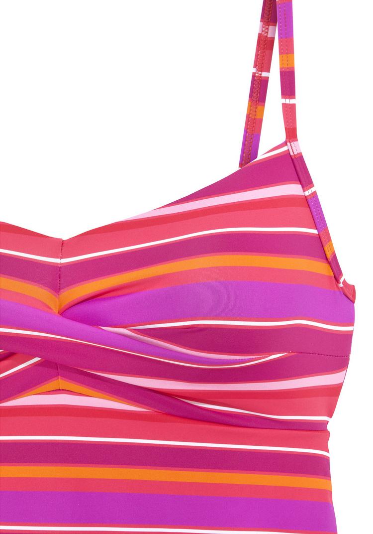S.OLIVER S.OLIVER B&uuml;gel-Tankini-Top Bikini Oberteil Damen - pink bedruckt - 0 | SportScheck