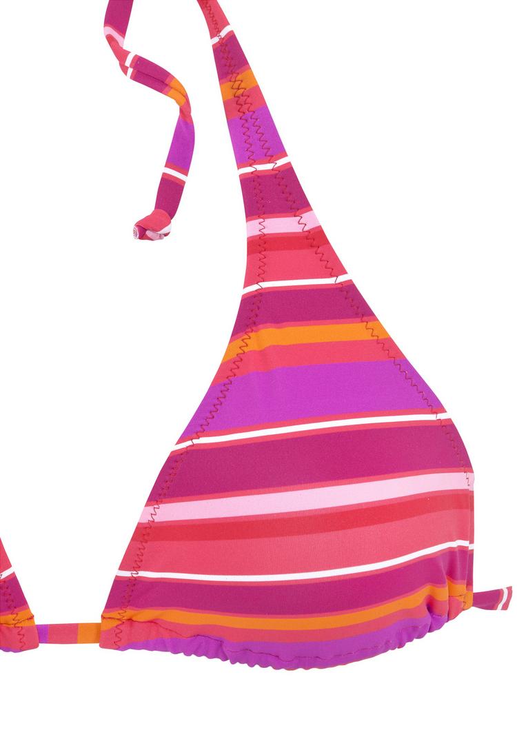 S.OLIVER S.OLIVER Triangel-Bikini-Top Bikini Oberteil Damen - pink bedruckt - 0 | SportScheck