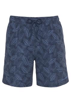 BRUNO BANANI Badeshorts Badeshorts Herren blau bedruckt