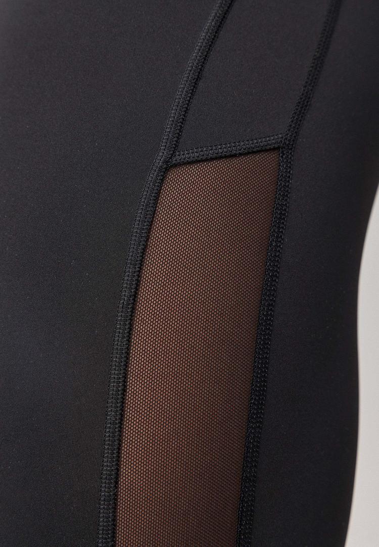 Snocks Snocks High Waist Leggings Mesh Tights Damen - Schwarz - 6 | SportScheck