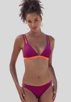 Rückansicht von S.OLIVER Triangel-Bikini-Top Bikini Oberteil Damen berry-orange