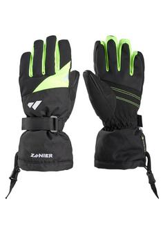 Zanier LOFER.GTX Skihandschuhe Kinder 2077 Schwarz Lime