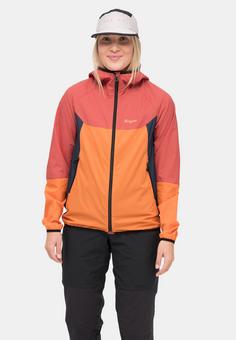 Rückansicht von Bergans of Norway Vaagaa Windbreaker Damen Faded Orange/Rusty Dust/Navy Blue