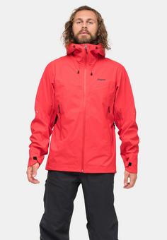 Rückansicht von Bergans of Norway Rabot Allround Hardshelljacke Herren Feuerrot