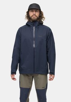 Rückansicht von Bergans of Norway Vaagaa Allround Hardshelljacke Herren navy blue