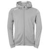 Kempa PLAYER HOOD JACKET Trainingsjacke - dark grau melange/wei&szlig;