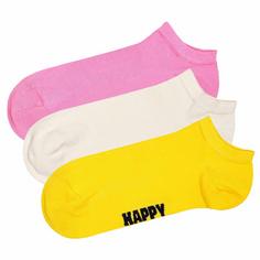 Happy Socks Socken Socken Pink/Weiß/Gelb