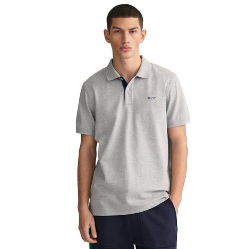 Rückansicht von GANT Poloshirt Poloshirt Herren Grau