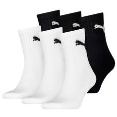 PUMA Socken Freizeitsocken Weiß/Schwarz