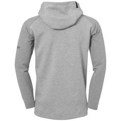 Rückansicht von Uhlsport ESSENTIAL PRO Hoodie Kinder dark grau melange