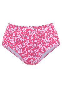 Vivance Bikini-Hose Bikini Hose Damen - neonpink-wei&szlig;