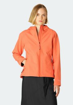 Rückansicht von Ilse Jacobsen DAYBREAK02 Regenjacke Damen Hot Orange