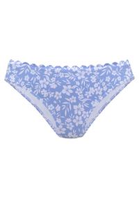 Vivance Bikini-Hose Bikini Hose Damen - himmelblau-wei&szlig;