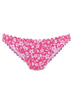 Vivance Bikini-Hose Bikini Hose Damen neonpink-weiß