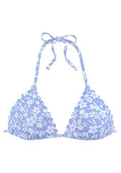 Vivance Triangel-Bikini-Top Bikini Oberteil Damen himmelblau-weiß
