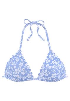 Vivance Triangel-Bikini-Top Bikini Oberteil Damen himmelblau-weiß