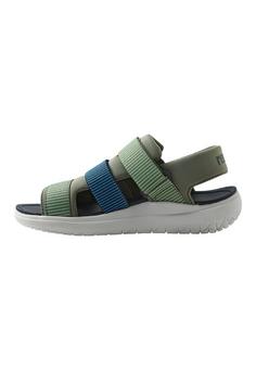 Rückansicht von reima Kesakko Sandalen Kinder Greyish green