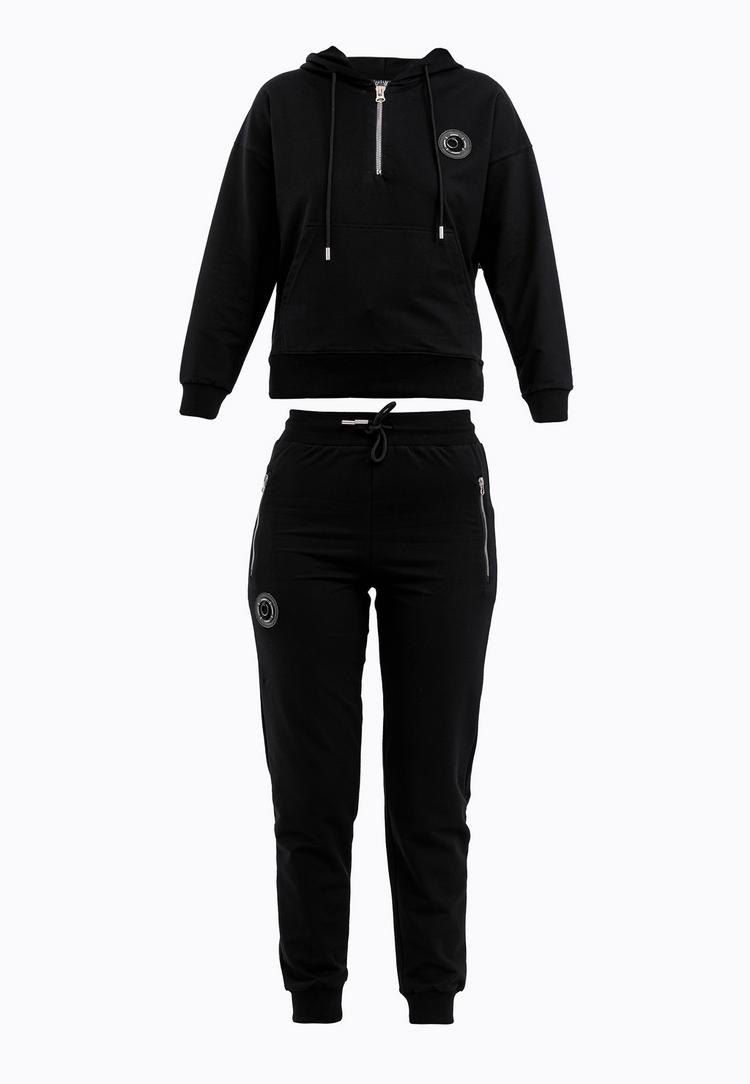 Tom Barron Tom Barron Trainingsanzug Damen - black - 0 | SportScheck