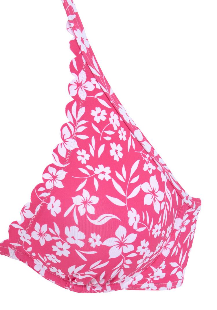 Vivance Vivance B&uuml;gel-Bikini-Top Bikini Oberteil Damen - neonpink-wei&szlig; - 1 | SportScheck