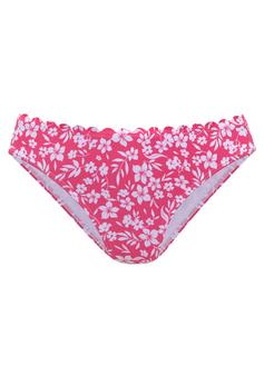 Vivance Bikini-Hose Bikini Hose Damen neonpink-weiß