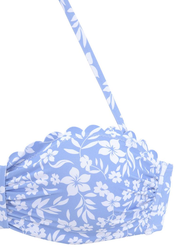 Vivance Vivance B&uuml;gel-Bandeau-Bikini-Top Bikini Oberteil Damen - himmelblau-wei&szlig; - 1 | SportScheck