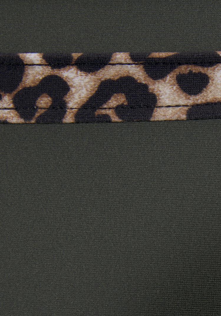 Lascana Lascana Highwaist-Bikini-Hose Bikini Hose Damen - oliv-leo - 0 | SportScheck