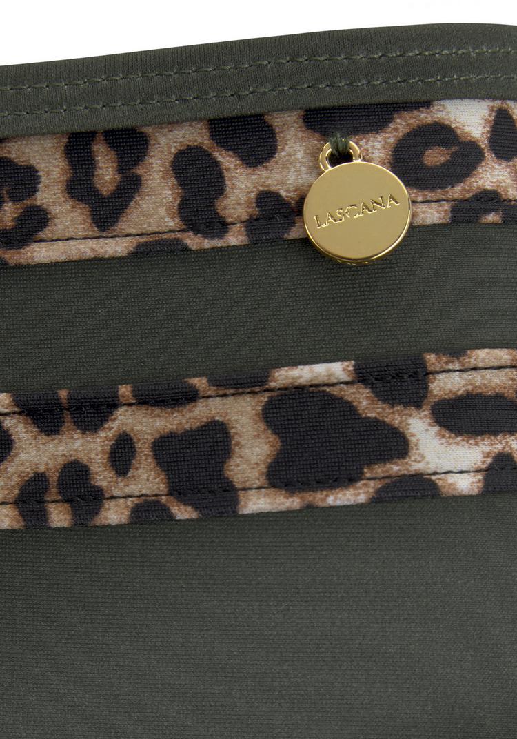 Lascana Lascana Highwaist-Bikini-Hose Bikini Hose Damen - oliv-leo - 1 | SportScheck