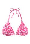 Vivance Triangel-Bikini-Top Bikini Oberteil Damen - neonpink-wei&szlig;