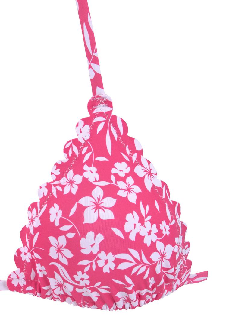 Vivance Vivance Triangel-Bikini-Top Bikini Oberteil Damen - neonpink-wei&szlig; - 1 | SportScheck