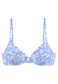 Vivance B&uuml;gel-Bikini-Top Bikini Oberteil Damen - himmelblau-wei&szlig;