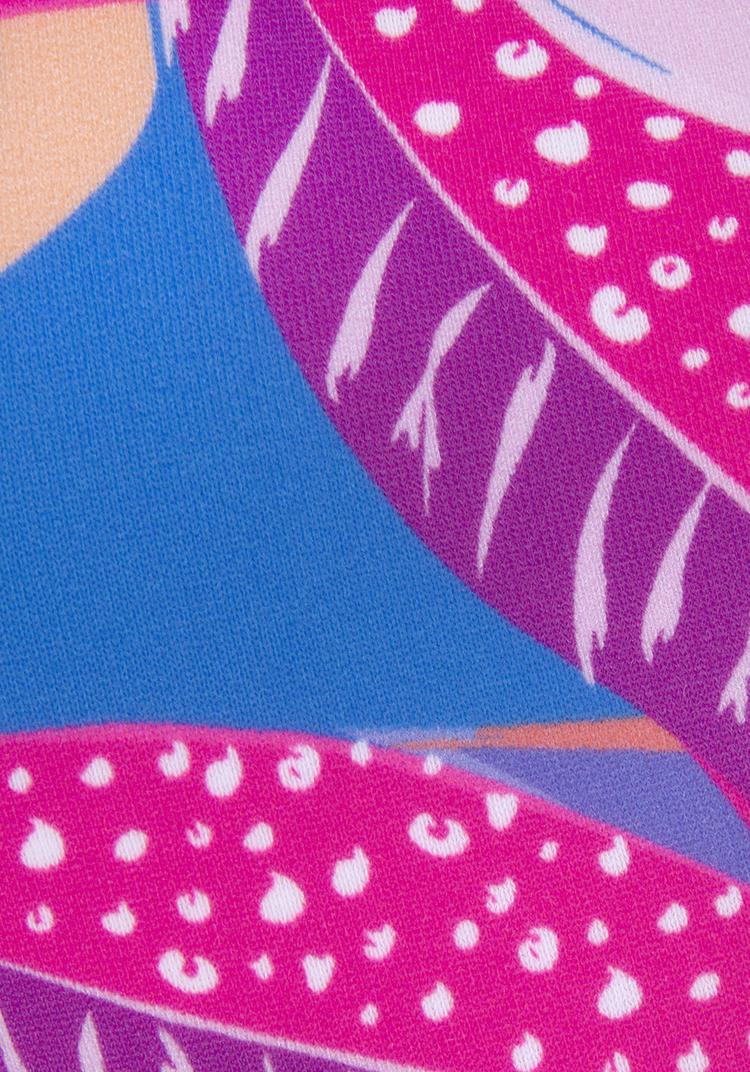 Buffalo Buffalo B&uuml;gel-Bikini-Top Bikini Oberteil Damen - blau-pink bedruckt - 1 | SportScheck