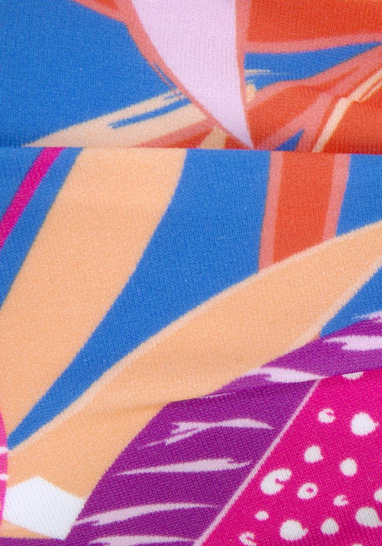 Buffalo Buffalo Triangel-Bikini-Top Bikini Oberteil Damen - blau-pink bedruckt - 1 | SportScheck