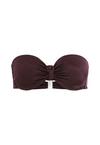 LSCN by Lascana Bandeau-Bikini-Top Bikini Oberteil Damen - aubergine