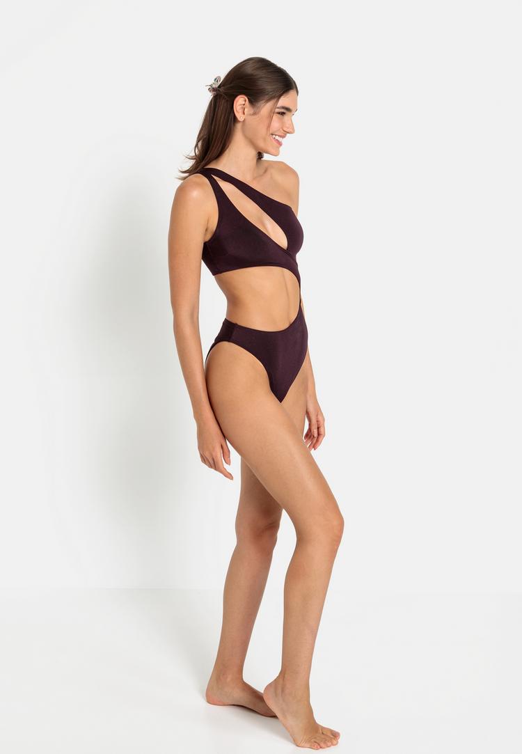 LSCN by Lascana LSCN by Lascana Monokini Badeanzug Damen - aubergine - 0 | SportScheck