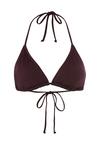 LSCN by Lascana Triangel-Bikini-Top Bikini Oberteil Damen - aubergine