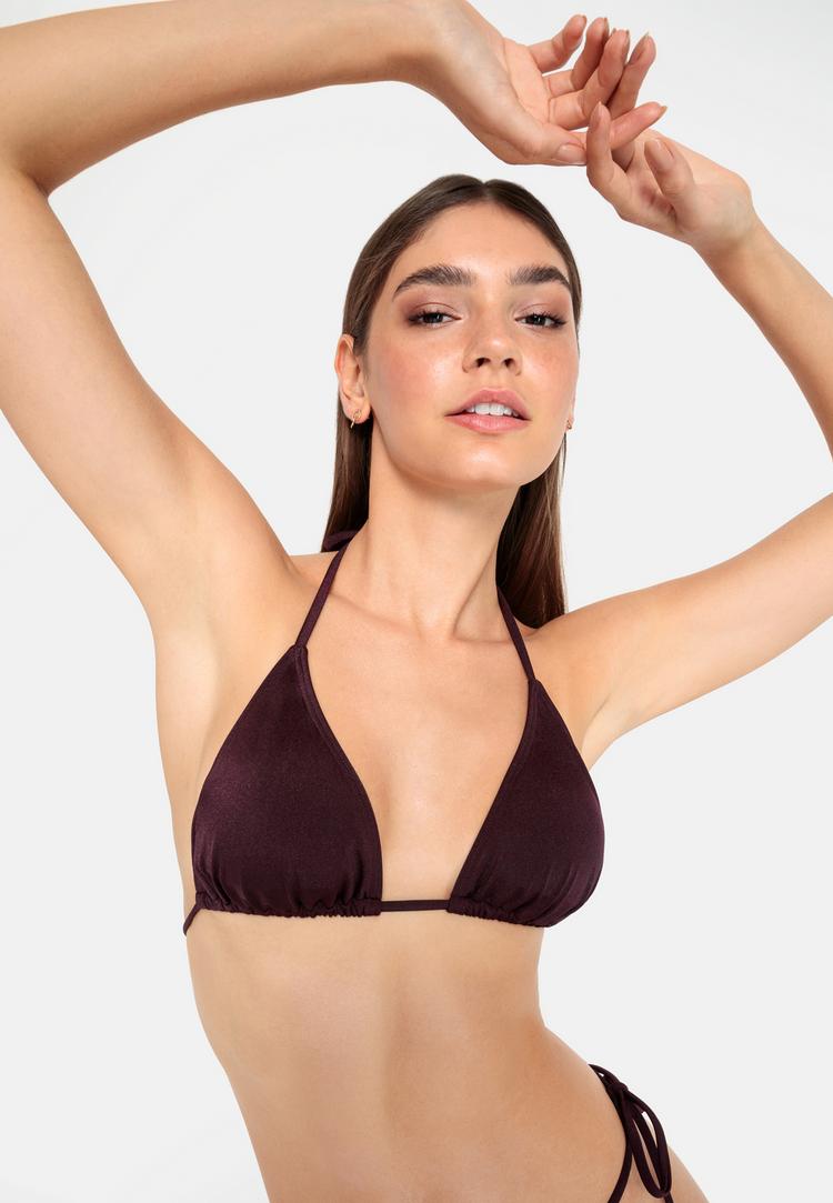 LSCN by Lascana LSCN by Lascana Triangel-Bikini-Top Bikini Oberteil Damen - aubergine - 0 | SportScheck