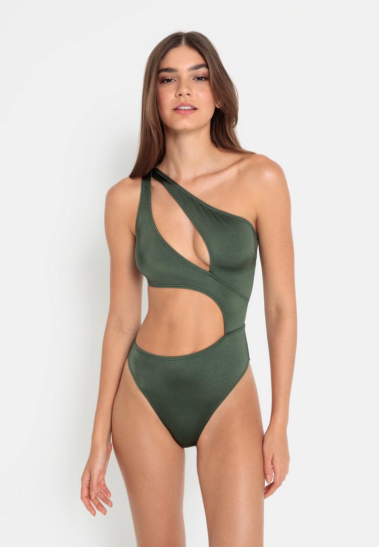 LSCN by Lascana LSCN by Lascana Monokini Badeanzug Damen - oliv - 1 | SportScheck