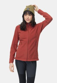 Rückansicht von Bergans of Norway Finnsnes Fleecejacke Damen Chianti Red