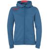 Kempa PLAYER WOMEN Kapuzenjacke Damen - ice grau/fluo rot
