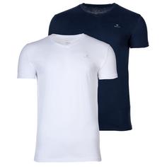 GANT T-Shirt T-Shirt Herren Marine/Weiß