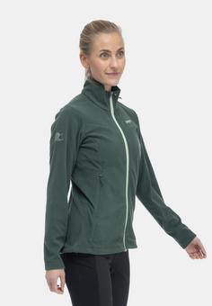 Rückansicht von Bergans of Norway Finnsnes Fleecejacke Damen Duke Green