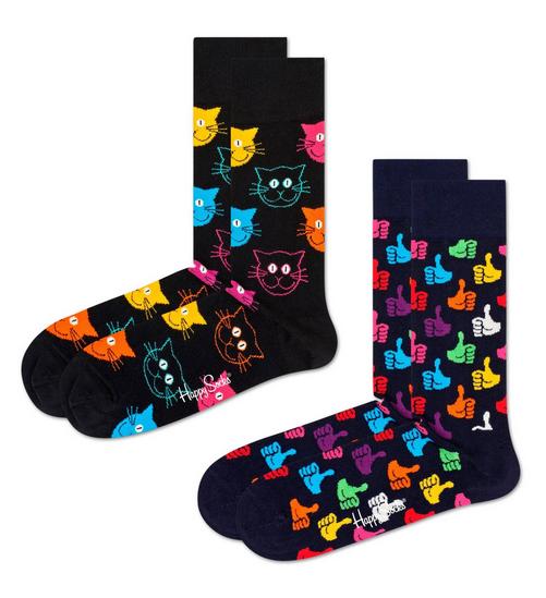 Rückansicht von Happy Socks Socken Freizeitsocken Cat