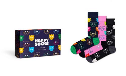Rückansicht von Happy Socks Socken Freizeitsocken Mixed Cat 2