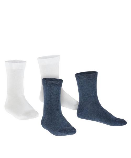 Rückansicht von Falke Socken Freizeitsocken Weiß/Blau