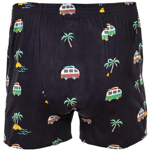 Rückansicht von HAPPY SHORTS Web-Boxershorts Boxershorts Herren Vacation