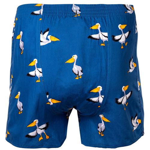 Rückansicht von HAPPY SHORTS Web-Boxershorts Boxershorts Herren Pelikan