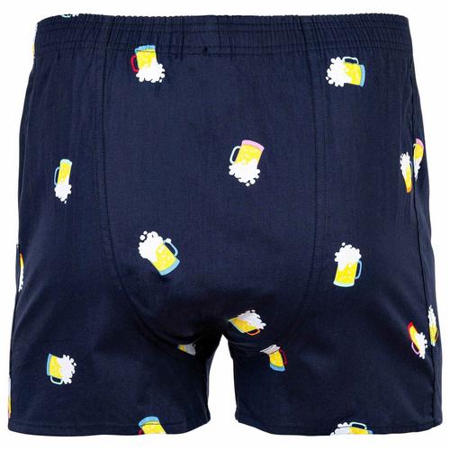 Rückansicht von HAPPY SHORTS Web-Boxershorts Boxershorts Herren Beer