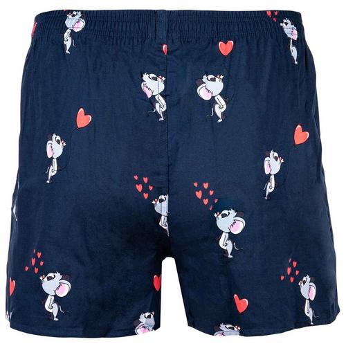 Rückansicht von HAPPY SHORTS Web-Boxershorts Boxershorts Herren Red Hearts 2