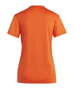 Rückansicht von adidas Tabela 23 Trikot Damen Fußballtrikot Damen orangeweiss